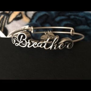 Alex and Ani Breathe bangle NWT in silver tone Spirited Armor collection